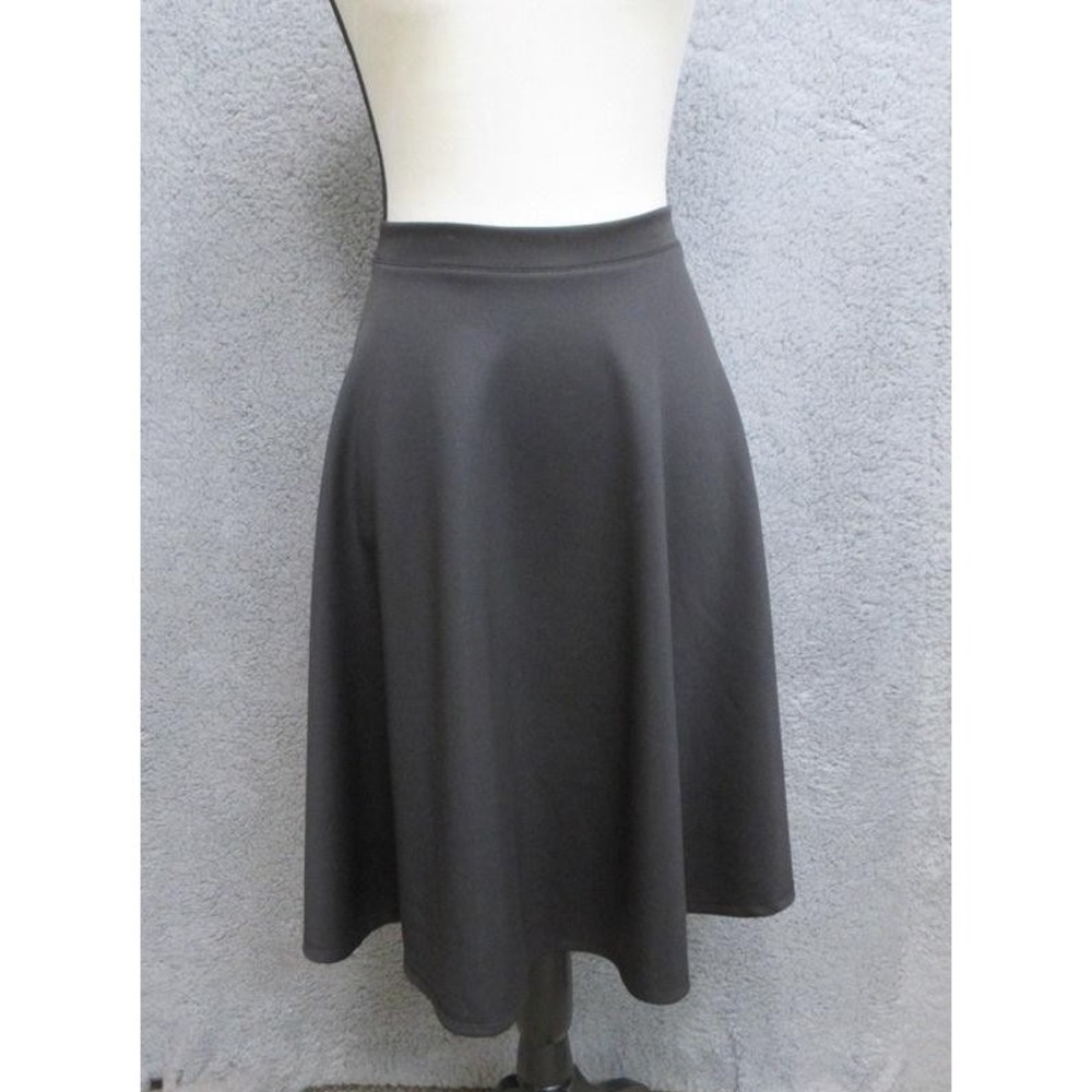 Simlu Skirt Womens‎ XL Black Knee Length A Line Flared Stretch Pull On Classic